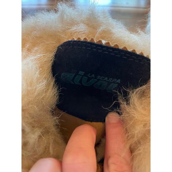 La Scarpa Dival Vintage?Womens boots.100% wool.Fur.Lace up.Made in Italy. 9. 41 - Picture 4 of 7